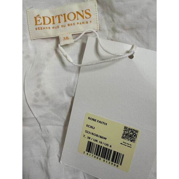 NWT Sézane Faith Lace Dress Ecru Romantic Boho FR 38/US 6 - Picture 4 of 7